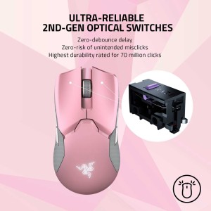 ماوس بی سیم گیمینگ ریزر مدل  VIPER ULTIMATE WIRELESS همراه با پایه شارژ